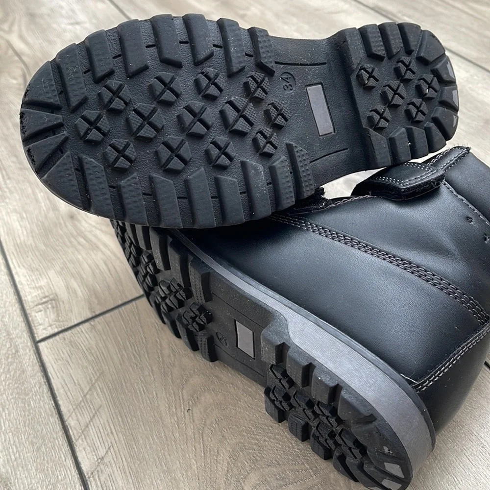 WATERPROOF KIDS BOYS WOOLEN LINING WARM SNOW BOOTS SIZE 1.5